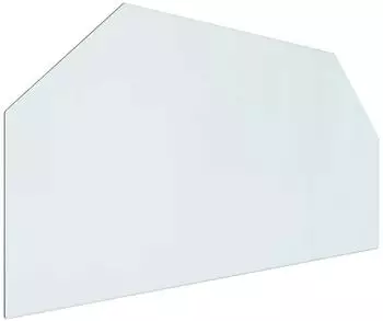 vidaXL Feuerstelle Glasplatte transparent, 100x50cm