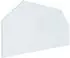 vidaXL Feuerstelle Glasplatte transparent, 100x50cm