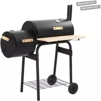 vidaXL Outdoor Grill 103 x 60 x 113 cm Stahl Schwarz