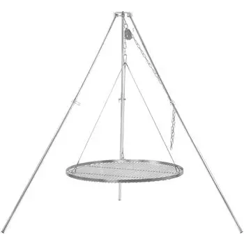 BBQ-Toro Dreibein-Schwenkgrill Edelstahl &Oslash; 80cm, h&ouml;henverstellbar 119-184cm