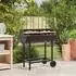 vidaXL Holzkohlegrill, verstellbar, schwarz, 96,5x42,5x88,5cm
