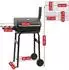 BBQ-Toro BBQ18 Holzkohlegrill mit Thermometer und Schornstein, 84x47x118cm (BBQ18)