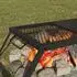 vidaXL Faltbarer Campinggrill, legierter Stahl, schwarz (42030067)