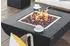 Gardenson Feuertisch Aurora aus Faserbeton, schwarz, 87x87x36cm (OFG114DE)