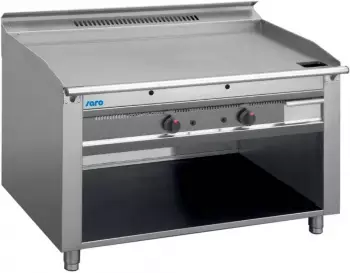 Saro TED3/140E Elektro-Teppanyakigrill, offener Unterbau, Edelstahl, 3 Zonen (423-3205)