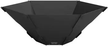 vidaXL Feuerstelle schwarz 58,5x51,5x19,5cm Stahl
