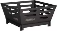 vidaXL Feuerstelle Schwarz 60 x 60 x 30 cm Stahl