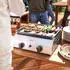 Outsunny Gasgrill 2,4kW 2 Edelstahl-Brenner Grillwagen (846-133V91SR)