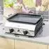 Outsunny Gasgrill 2,4kW 2 Edelstahl-Brenner Grillwagen (846-133V91SR)