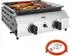 Outsunny Gasgrill 2,4kW 2 Edelstahl-Brenner Grillwagen (846-133V91SR)