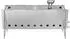 vidaXL Camping Feuerstelle Edelstahl silber 42x22x18cm