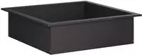 vidaXL Feuerstellenring Schwarz 90 x 90 x 25 cm Stahl