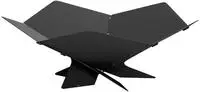 vidaXL Feuerstelle Schwarz 53 x 53 x 18,5 cm Stahl