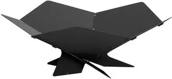 vidaXL Feuerstelle schwarz, 53x53x18,5cm, Stahl