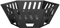 vidaXL Feuerstelle Schwarz 60 x 60 x 23 cm Stahl