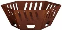vidaXL Feuerstelle Rostoptik 60 x 60 x 23 cm Wetterfeststahl
