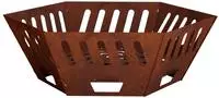 vidaXL Feuerstelle Rostoptik 80 x 80 x 28 cm Wetterfeststahl