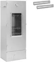 vidaXL R&auml;ucher Ofen 3 stk. 44,5 x 29 x 110 cm Verzinkter Stahl Silber