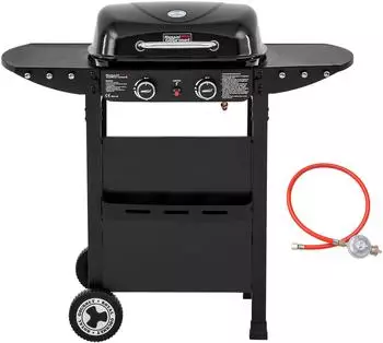Royal Gourmet GT2002T-G 2-Brenner Gasgrill und Griddle Combo, 5kW, schwarz (GT2002T-G)