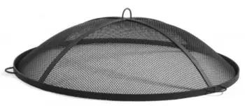 Natur24 Funkenfang f&uuml;r Feuerschale 99x99cm, Naturstahl schwarz