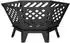 vidaXL Feuerstelle schwarz 60x53x30cm Stahl