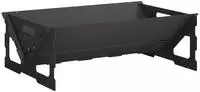 vidaXL Feuerstelle Schwarz 60 x 40 x 20 cm Stahl