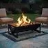 vidaXL Feuerstelle schwarz 60x40x20cm Stahl