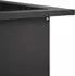 vidaXL Feuerstellenring Stahl schwarz 90x90x25cm