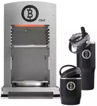 Beefer One Chef Oberhitzegrill Propan 800°C mit Thermobecher & Thermobehälter (1110025-Set1)