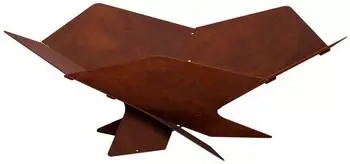 vidaXL Feuerstelle Rostoptik Wetterfeststahl 53x53x18,5cm