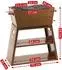 BBQ-Toro Holzkohlegrill 2-in-1 Grill & Feuerstelle, Gusseisen, Rostoptik (BBQ20)