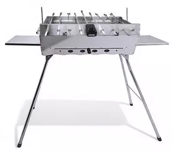 Grillpeter Mangal Astana Holzkohlegrill mit Drehspießregler, 9 Spieße, 230V (8091454)