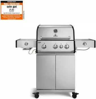 Burnhard FRED Deluxe+ Gasgrill 3-Brenner Series 4 Edelstahl (947133)
