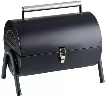 Alpina Mini Grill Holzkohle, tragbar, schwarz