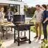 Outsunny Holzkohlegrill BBQ Smoker mit Deckel, Thermometer, höhenverstellbar