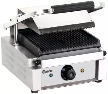 Bartscher Elektro-Kontaktgrill, Grillplatten gerillt