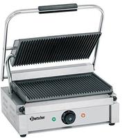 Bartscher Kontaktgrill Panini 1R; 41x40x20 cm (BxTxH); silber