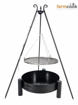 Farmcook Viking mit Pan 33 und Ø 50 cm Stahl-Grillrost