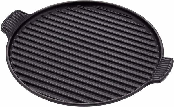 Le Creuset Bistro Grillplatte aus Gusseisen Ø 32 cm schwarz