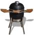 vidaXL Kamado Barbecue Grill Smoker Ceramic 81 cm black (41721)