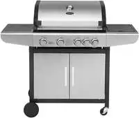Justus 130604, Justus BBQ Gasgrill "Ares 4 SU", silber, 4+1 Brenner
