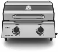 Grillf&uuml;rst Camping Gasgrill G201E - 2-Brenner Edelstahl Balkon Gasgrill mit