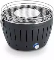LotusGrill S Small Kompakt Anthrazitgrau der raucharme Holzkohle-/Tischgrill in