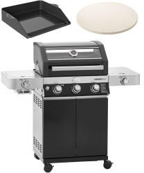 Rösle Videro G3-S Vario+ + Plancha-Grillplatte + Pizzastein Vario