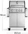 Burnhard Big Fred 4-Brenner Deluxe Edelstahl