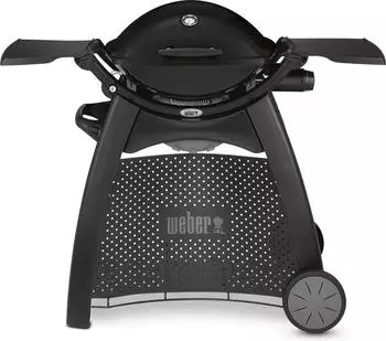 Weber Grill Weber Q 2200 Station Black Line mit Rollwagen