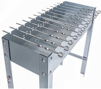 Activa Schaschlik-Grill 80x30cm Edelstahl (10828)