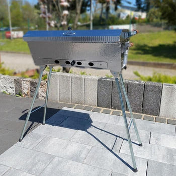 Grillpeter Astana Deluxe Mangal rostfreiem Edelstahl silber (8001483)