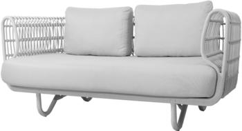 Cane-line Nest 2-Sitzer Sofa inkl. Kissensatz White