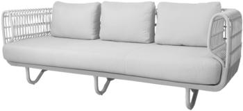 Cane-line Nest 3-Sitzer Sofa inkl. Kissensatz White